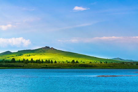 Hongsong Lake sceneryの写真素材