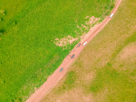 Aerial photography Wulan Butong Grasslandの写真素材