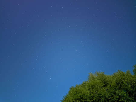 Infinite space is visible in the skyの写真素材