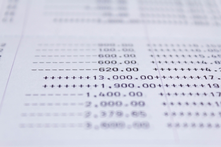 book bank statement money