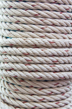 Photo of closeup roll of rope