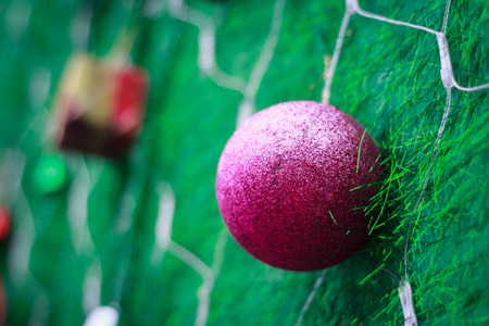 Photo of Closeup Christmas ball from Christmas treeの写真素材