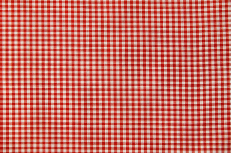 Red and white checkered tablecloth texture background
