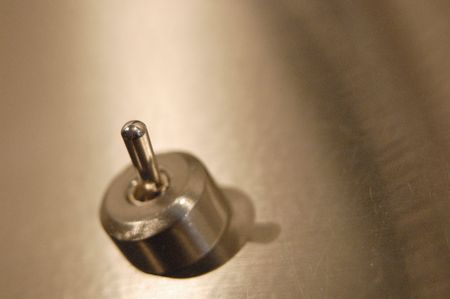 Brushed Nickel Switchの写真素材