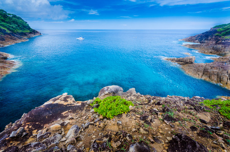view point at tachai islandの写真素材