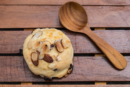 Cranberey Scone  with peanut and almond , close up
