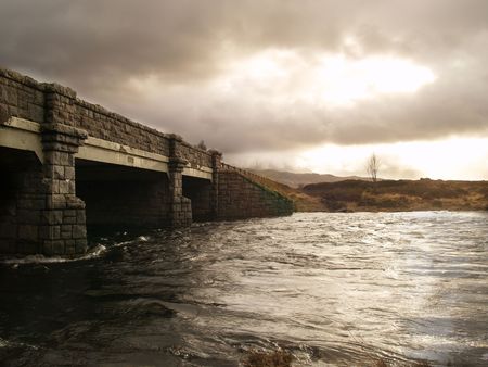Old bridge in the Scottish Highlandsの写真素材