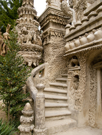 Postman Chevals Ideal Palace in Hauterives, Drome, Franceの写真素材