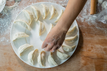 Making food by handの写真素材