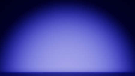 Front light in a dark blue room. Empty room.