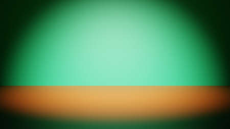 Green space for presentation of products or models with frontal light and orange floorの写真素材