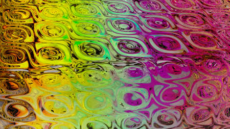 3D renderings. Liquid texture with colored waves. Liquid wave pattern with many colors. Artistic...