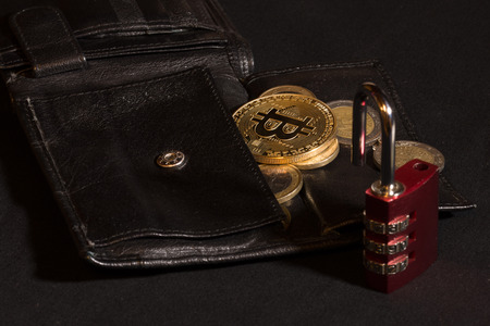open bitcoin walletの写真素材