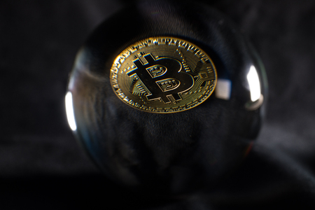 bitcoin crystal ballの写真素材
