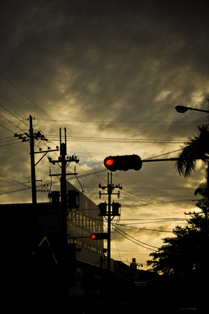 sunset streetのeditorial素材