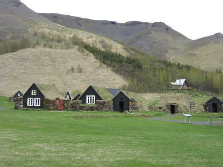 Icelandic villageの写真素材