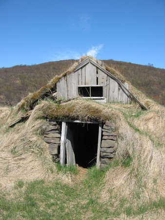 Icelandic old farmの写真素材