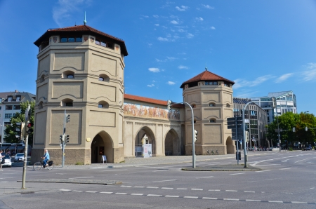 Isartor, Munchen_of_Bavaria city gateのeditorial素材