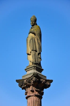 view of a statue of a saintの写真素材