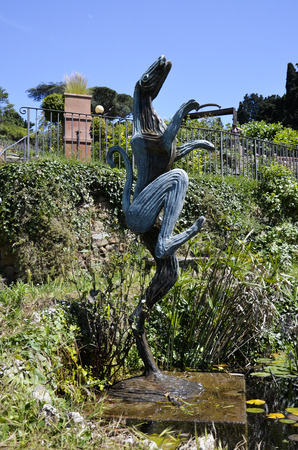 Statue of Folon, exposed in the rose gardenのeditorial素材