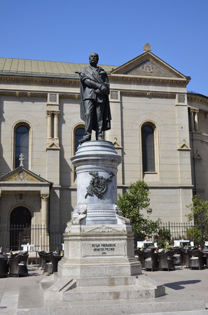 Statue to the memory of General Petar military PreradoviÄ, Croatiaのeditorial素材