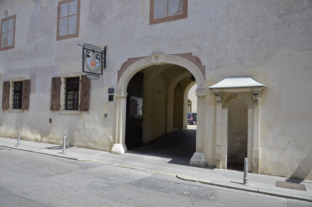 Main entrance to the city's Civic Museumのeditorial素材