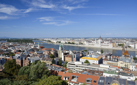 Magnificent views over the the town of  Budapest, Hungary.の写真素材