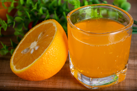 Fresh and delicious orange juiceの写真素材