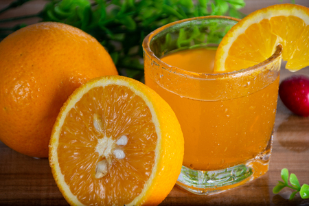 Fresh and delicious orange juiceの写真素材