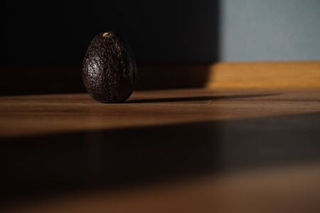 Ripe avocado beautiful product photography uncut fruitの写真素材