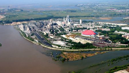 bird eye's view of a industry area, Harbin, Chinaの写真素材
