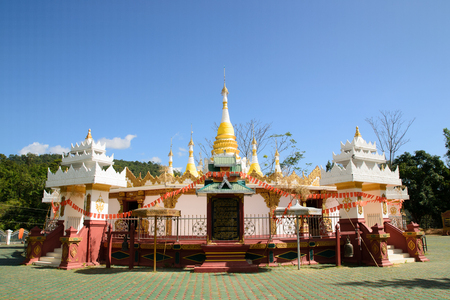 Wat fawiangin Wiang Haeng Chiangmai Provinceの写真素材