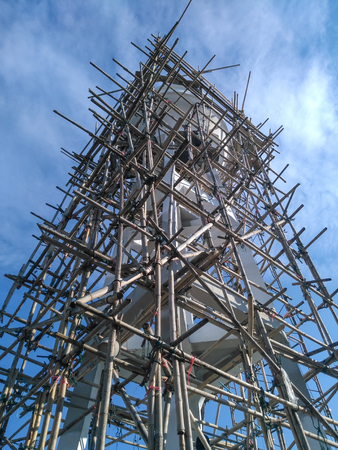 The construction of the water tankの写真素材