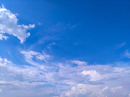 White cloud with blue skyの写真素材