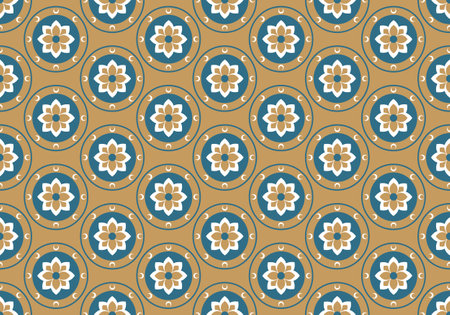 Seamless pattern with decorative elements. Vector background. Can be used for wallpaper, pattern...