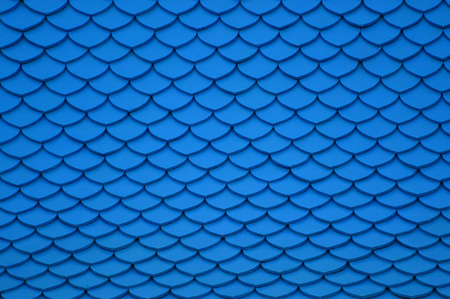 Blue roof for background. Thai styleの写真素材