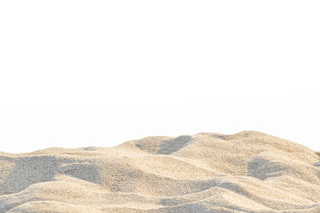 Sand dunes on white background selective focusの写真素材
