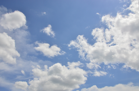 The Blue sky and white cloudの写真素材