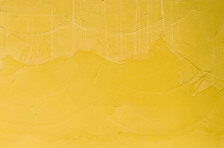 Yellow Wall Cement Backgroundの写真素材