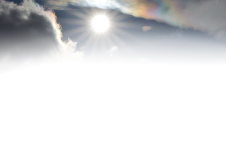 sun and cloudsの写真素材