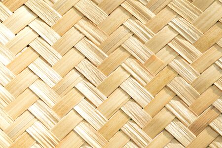 Traditional handcraft weave Thai style pattern nature background texture wicker surface for...