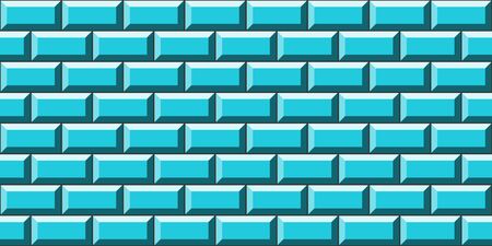 Classic tiles wall, Blue seamless tiled illustration background.の写真素材
