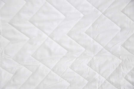 Background of white blanket textureの写真素材