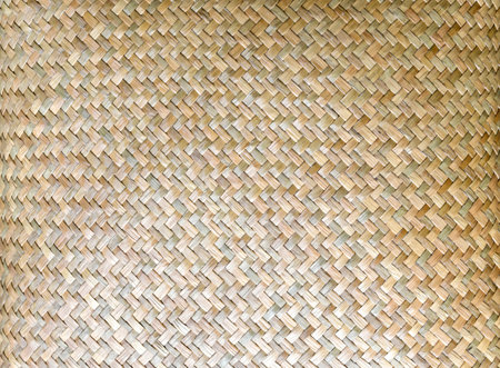Bamboo weave texture background made by craftsmanship of Thai people.