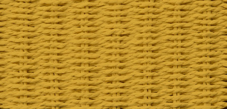 Yellow rope wall texture weave backgroundの写真素材