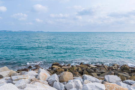 Sea beach at Khao Laem Ya, Rayong, Thailandの写真素材