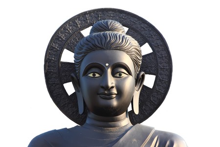 black buddha imageの写真素材