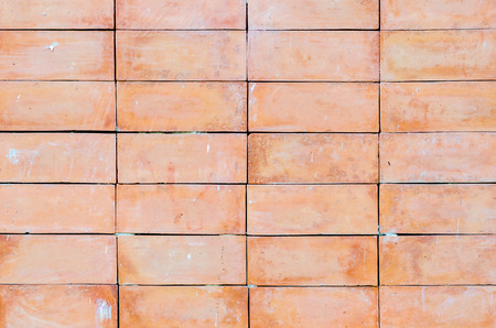 Brick wall horizontal textureの写真素材