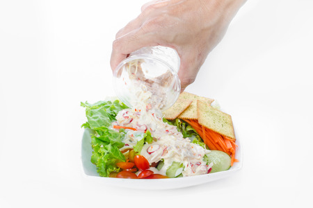 Spicy Tuna Salad with chilli and Lemongrassの写真素材