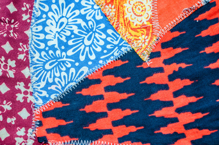 Modern color pattern on the fabric